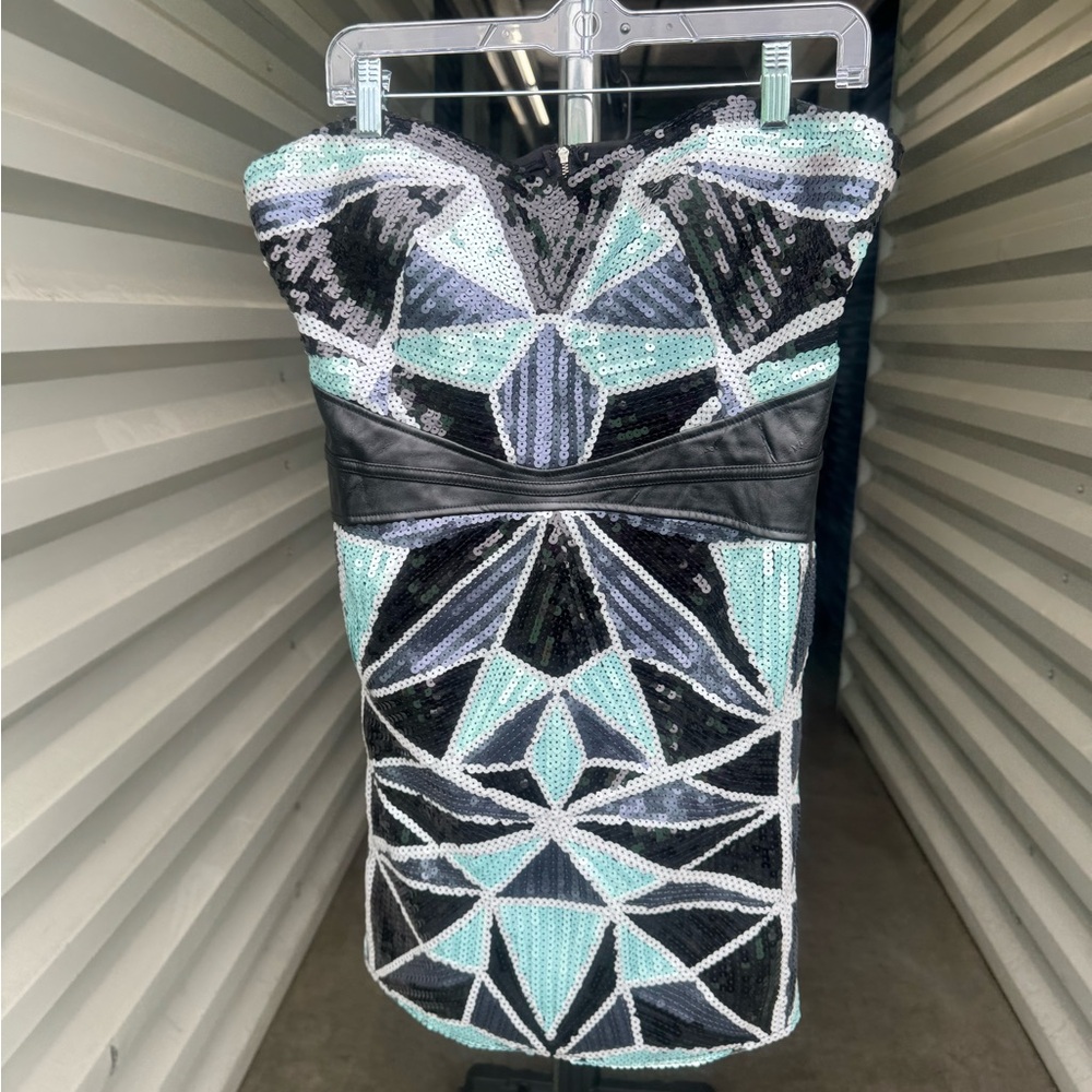 Sequined Mini Dress by BEBE - sz XL